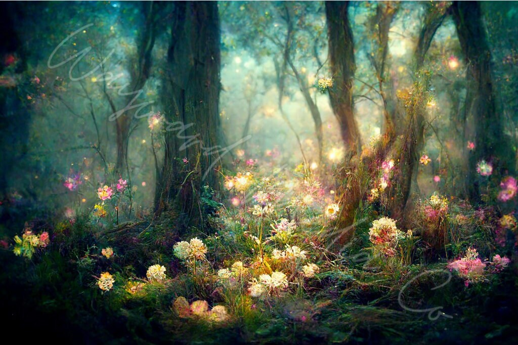 Enchanted Forest Wall Art Bundle Magical Forest Mystical Etsy UK