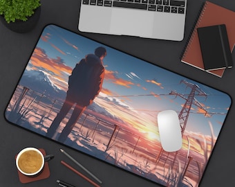 Sonnenuntergang Szene Schreibtischmatte, Büro Deko, Gamer Schreibtischunterlage, Inspirational Schreibtischunterlage, Home Office Geschenk