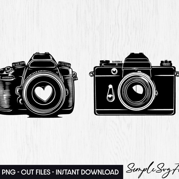 Camera svg, photo png, digital camera Clipart, photography shirt art laser Cut files for Cricut and Silhouette