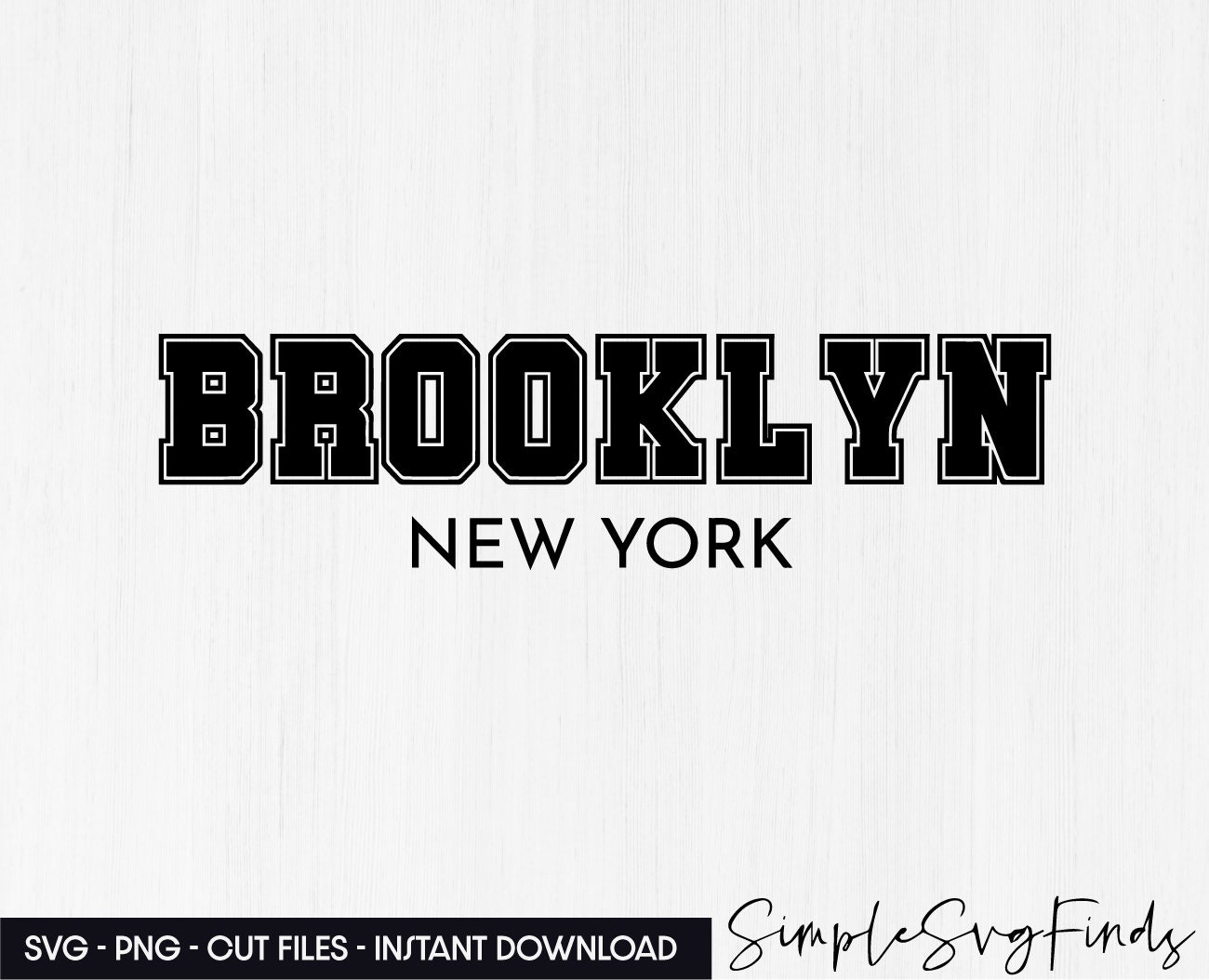 Brooklyn Svg, Png Files for Cricut and Silhouette (Instant Download) Etsy