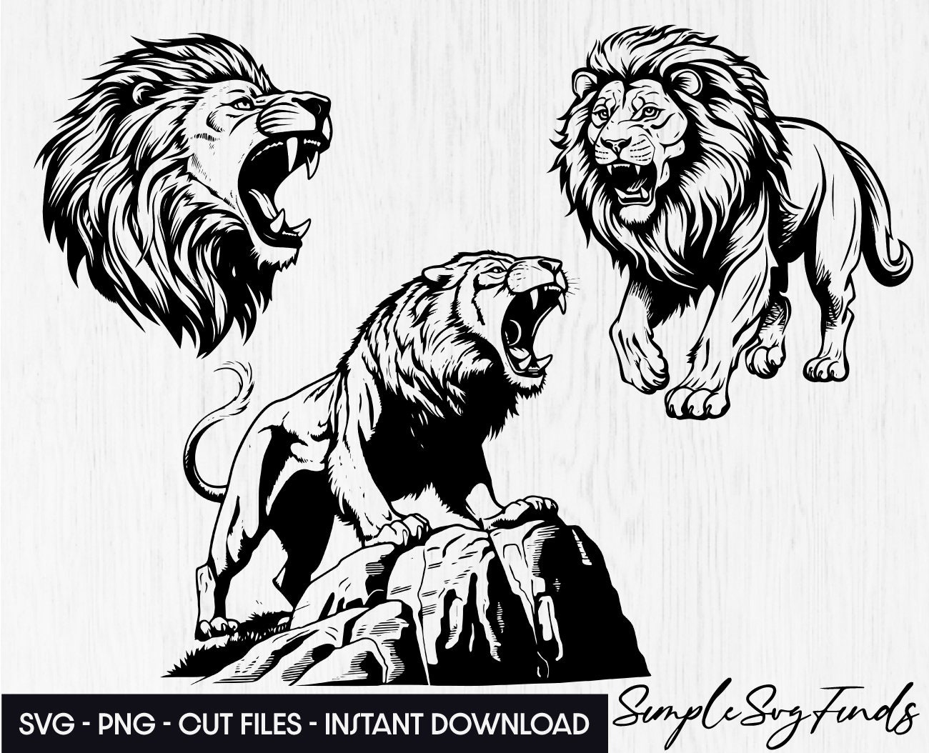 Lion Head Roars, Lion Head, Roaring, Wild PNG and Vector with Transparent  Background for Free Download