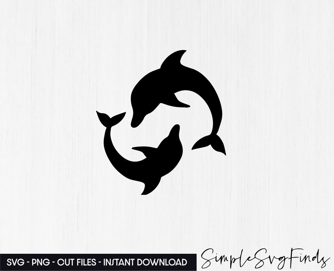 Dolphin Svg Dolphin Png Dolphin Stencils Fish Svg Etsy