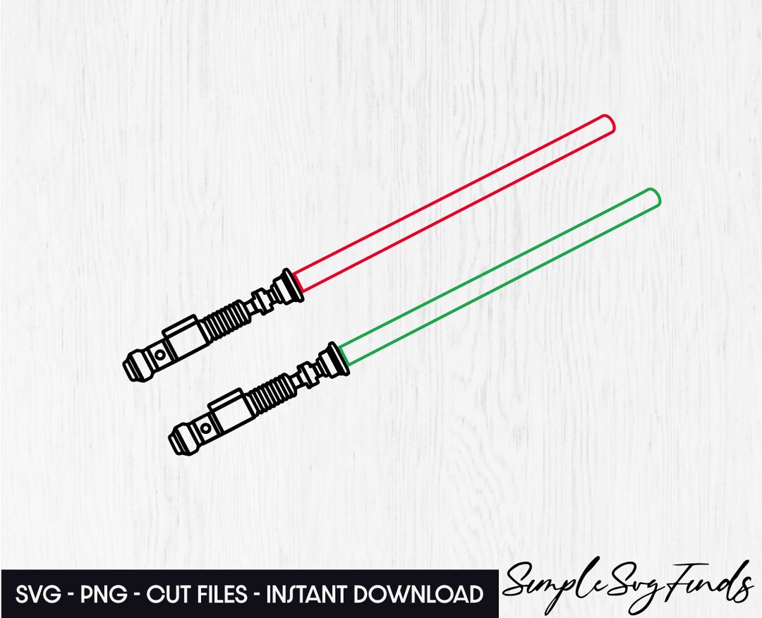 Lightsaber Svg, Png Shirt Cut Files for Cricut and Silhouette Etsy