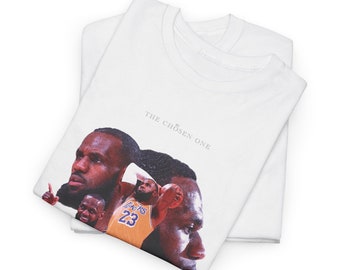 Camiseta vintage con estampado de Lebron James ~ Camiseta retro de baloncesto de la NBA