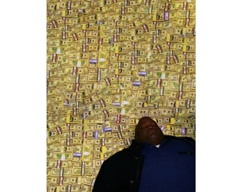 Iconische 'Breaking Bad' Huell legt op geld matte poster