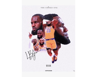 Lakers Lebron James matte poster