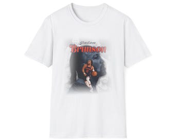 Vintage grafisch T-shirt Jalen Brunson | Streetwear-shirt voor basketbal uit NYC | Retro shirt voor basketbalfan | Uniseks sportshirt met grafische print