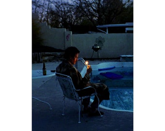 Walter White 'Pool' blauwe matte poster