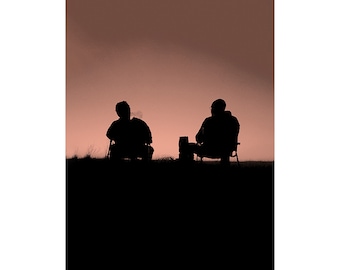 Iconische 'Breaking Bad' silhouet Horizon matte poster