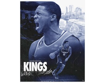 Sacramento Kings 'Fox & Monk' verticale matte poster