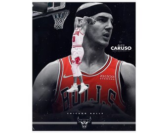 Chicago Bulls 'Alex Caruso' matte poster