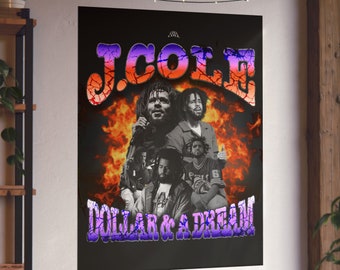 J. Cole grafische matte verticale poster