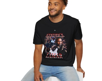 Kendrick Vintage Rap Collage Graphic T-shirt Op hiphop geïnspireerd katoenen uniseks T-shirt