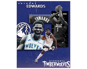 Minnesota Timberwolves 'Antman' Anthony Edwards matte poster
