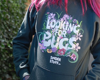 Auf der Suche nach Bugs - Spider Stuff Hoodie - Siebdruck kuscheliges Sweatshirt