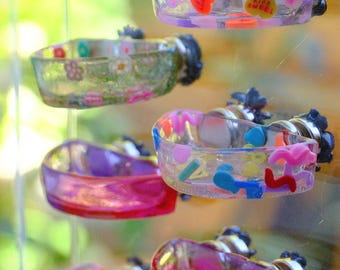 Plato de comida colorido - Arañas saltarinas - Magnético