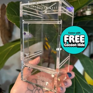 Spider Stuff blank Spider Enclosure medium 3”x 3” x 5.75”