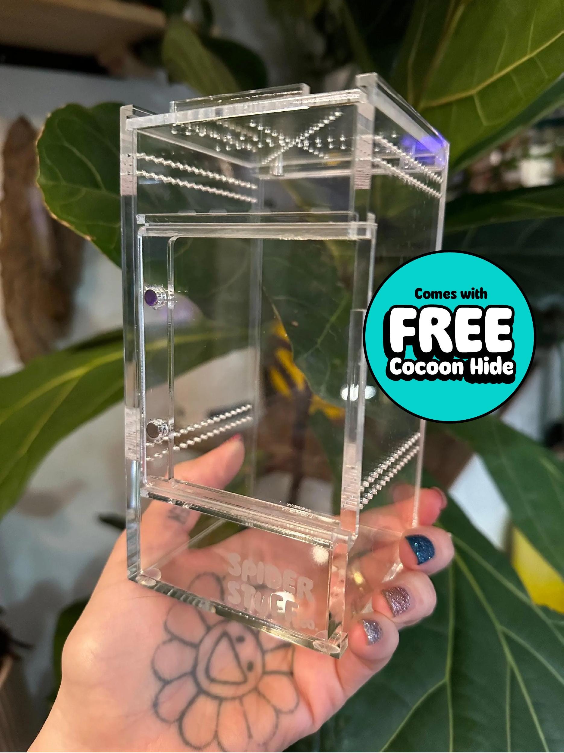 Spider Stuff blank Spider Enclosure medium 3”x 3” x 5.75”