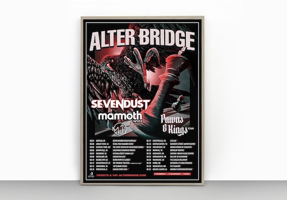 Alter Bridge Announce 2023 North American Tour Poster - Etsy