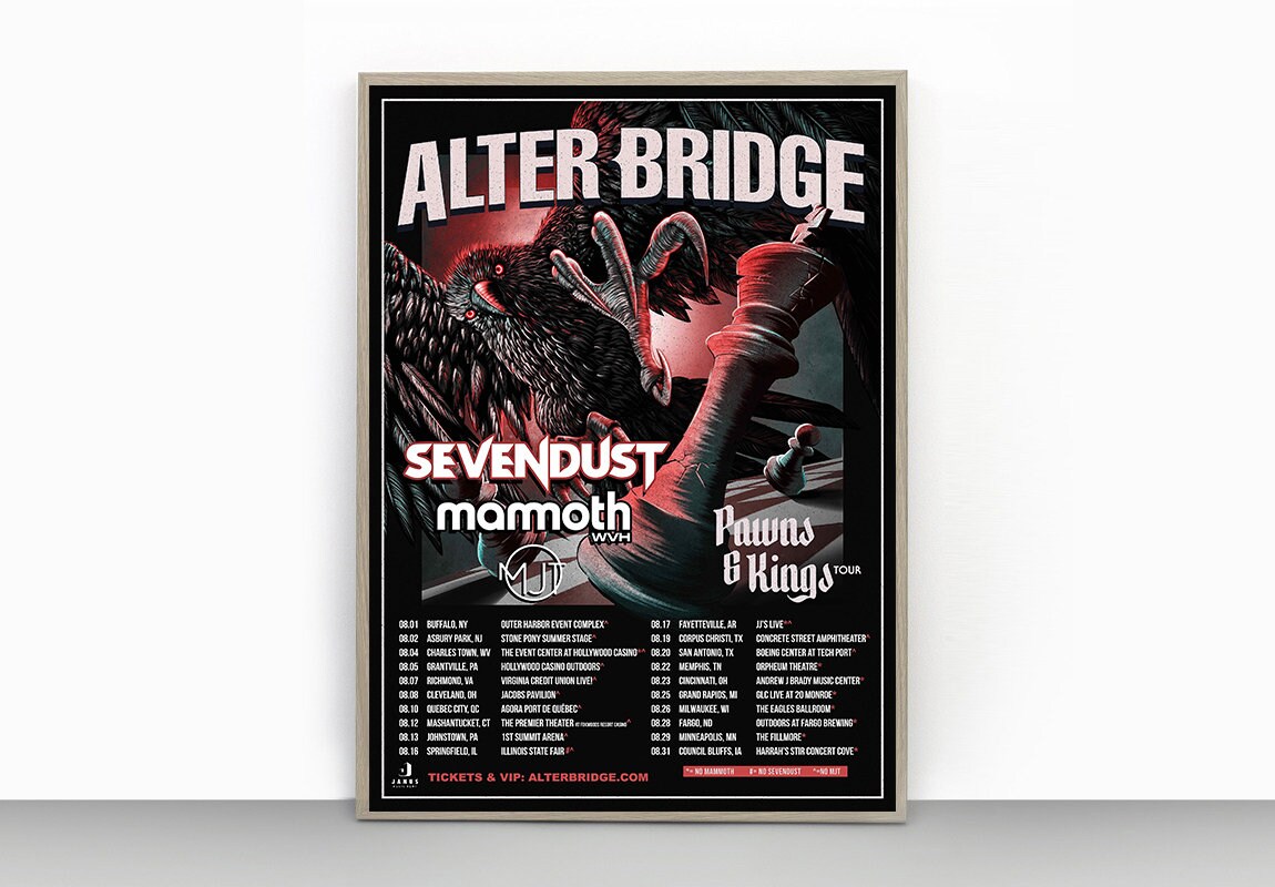 Alter Bridge Pawns & Kings Tour Setlist 