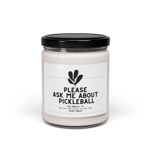 Bitte fragen Sie mich nach Pickleball Candle, lustiges Pickleball Candle Geschenk, Pickleball Candle Weihnachtsgeschenk, fragen Sie mich nach Pickleball Candle