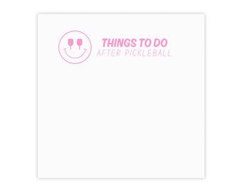 Bloco de notas de presente de pickleball, presentes de pickleball, bloco de escrita, lista de tarefas, presentes de pickleball para ela, bloco de notas, presente rosa para jogador de pickleball