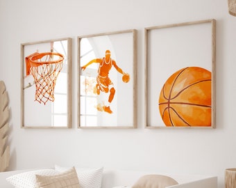 Losse posters - Graffiti - Basketbal - Sport - Zwart - Street art