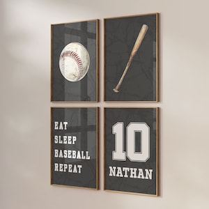 Custom Baseball Prints, Personalized Baseball Jersey, Baseball Wall Art, Boys Bedroom Decor, Baseball Poster Boys Nursery Printable Gift Boy