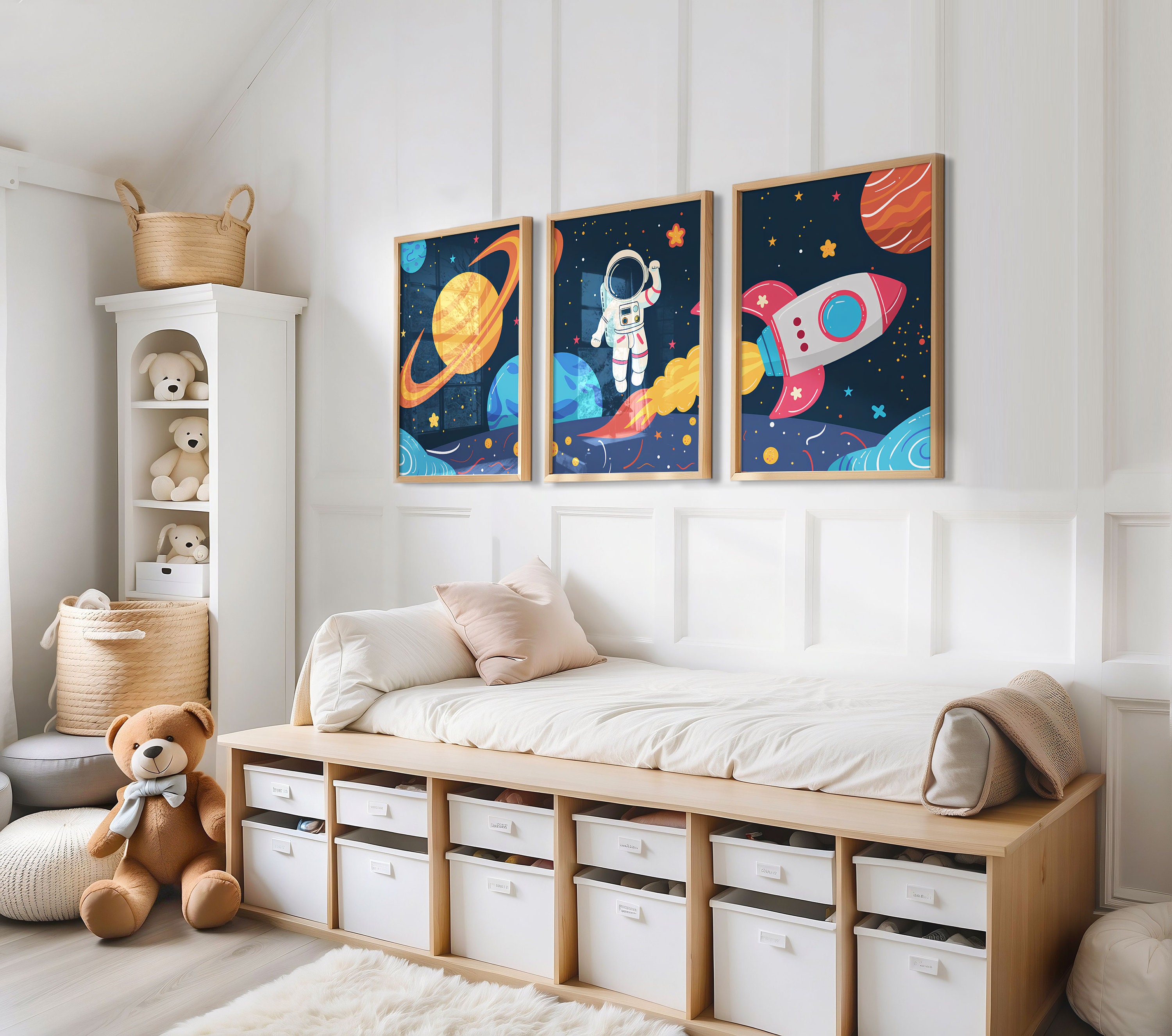 Nursery Space Themed Prints, Outer Space Printable Wall Art, Space ...