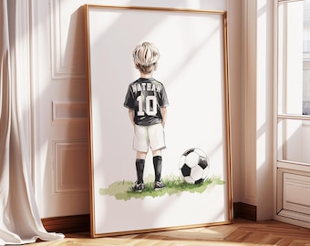 Personalized Soccer Print: Boys Room Decor (Digital Download)