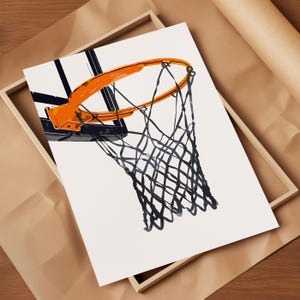 Personliga basketkonsttryck: Pojkrumstryck (digital nedladdning) bild 4