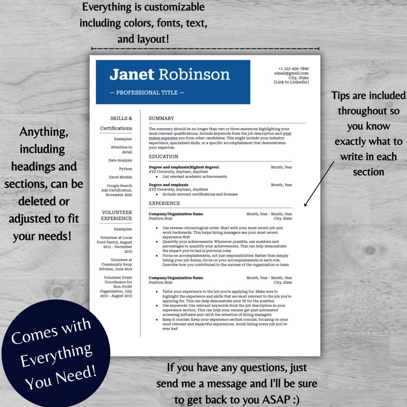 Best ATS Friendly Resume Template - Il 794xN.6104130611 Rc8m