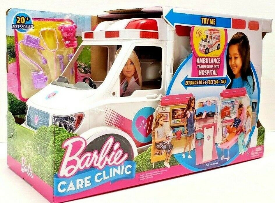 Barbie ambulance cheap doll