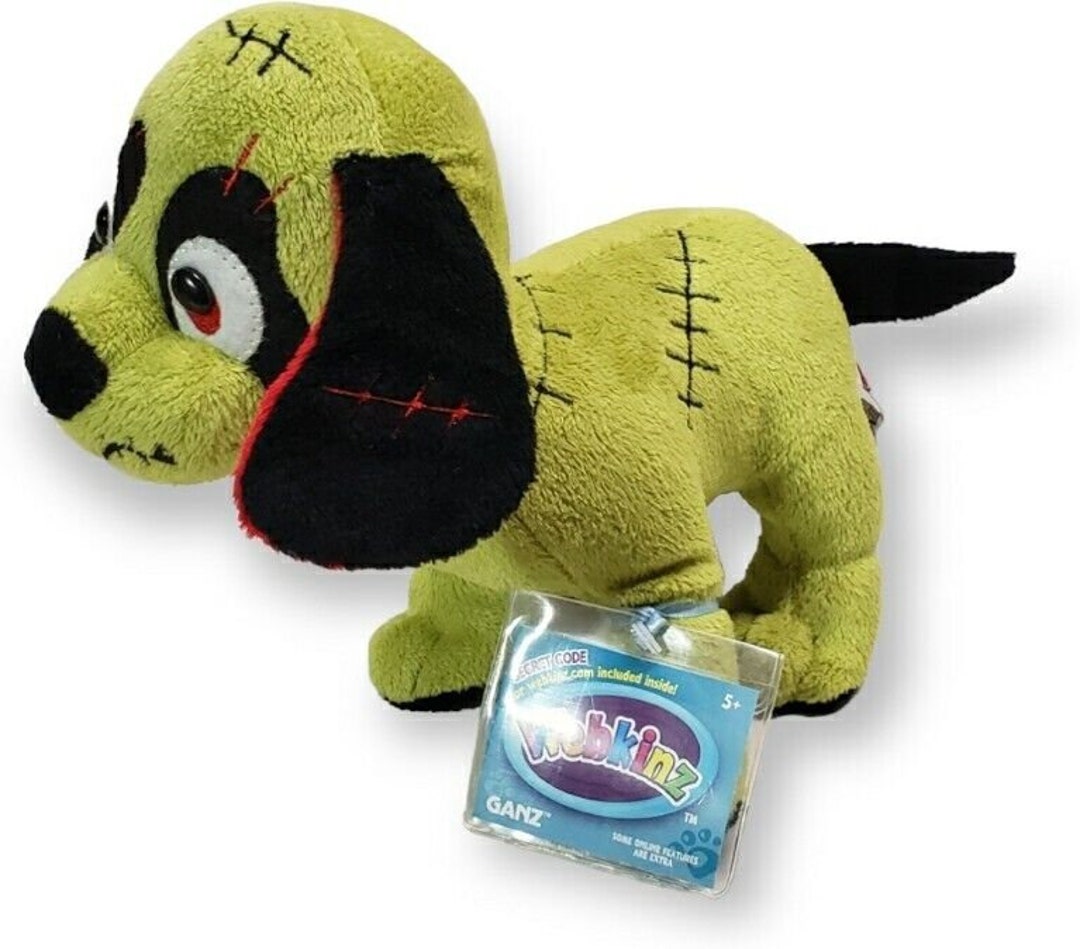 kinz Halloween Zombie Pup Green Plush Dog Excellent Etsy