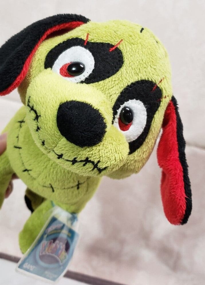 kinz Halloween Zombie Pup Green Plush Dog Excellent Etsy