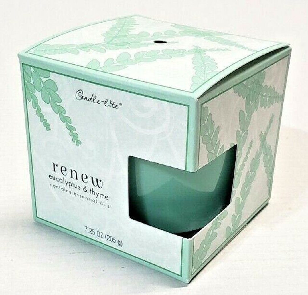 Candlelite Renew Eucalyptus Thyme Lemon Rose Yoga Essential Etsy