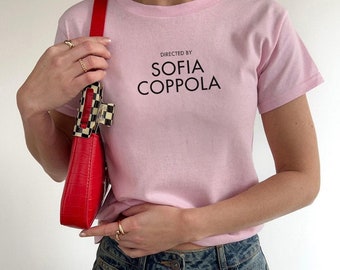 Directed By Sofia Coppola Inspired Tee, Film Director Shirt, Minimalist Coquette Clothing, Movie Lover Gift, Sofia Coppola Archive Shirt