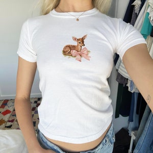 Recién Nacido Bebé Niña Niño Ropa Ciervos Animales Tops Camiseta