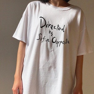 Directed by Sofia Coppola Handwriting Classic Tee | Heavy Unisex Cotton Shirt | Sustainably Made