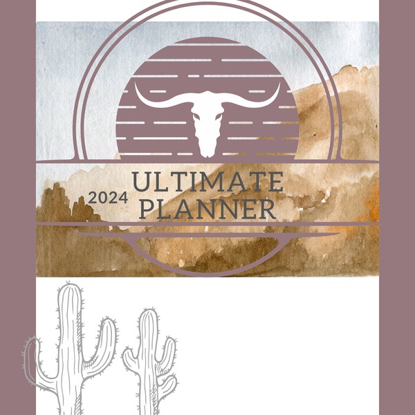 2024 Planners Western Etsy