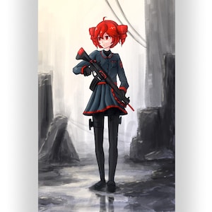UTAU Recon Kasane Teto originele 11 x 17 kunstafdruk