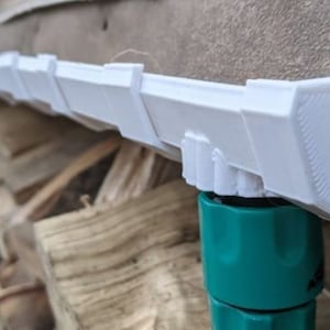 Mini Guttering STL with Attachments: 3D Print Garden Shed (Digital)