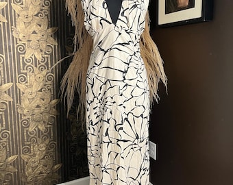 Antonio Melani sommers halter linen blend fringe hem dress