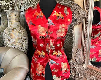Chico's Asian style features print design vest