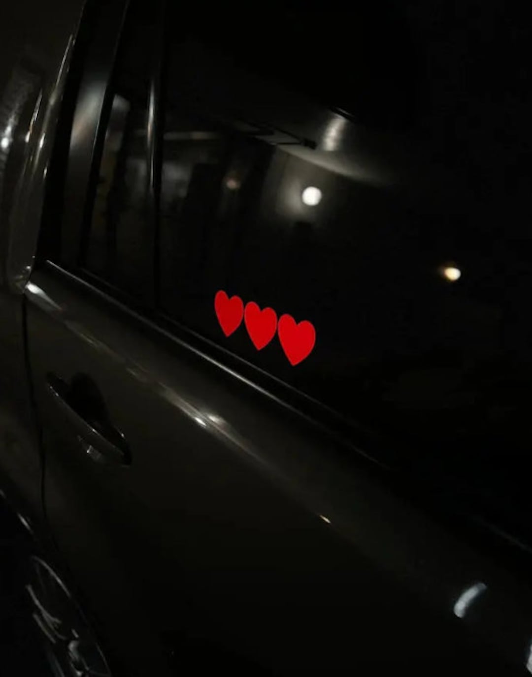 Hearts LED Panel Hearts Electric Sticker Car Accessory Light up Sticker Car  Decals 