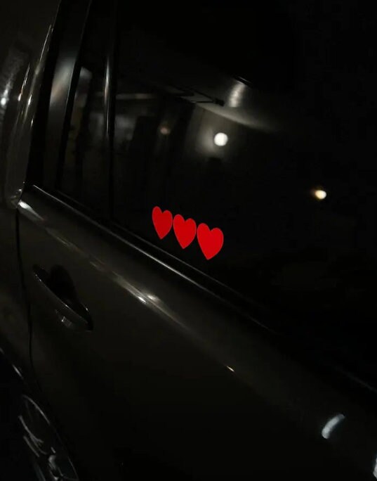 Hearts LED Panel Hearts Electric Sticker Car Accessory Light up Sticker
