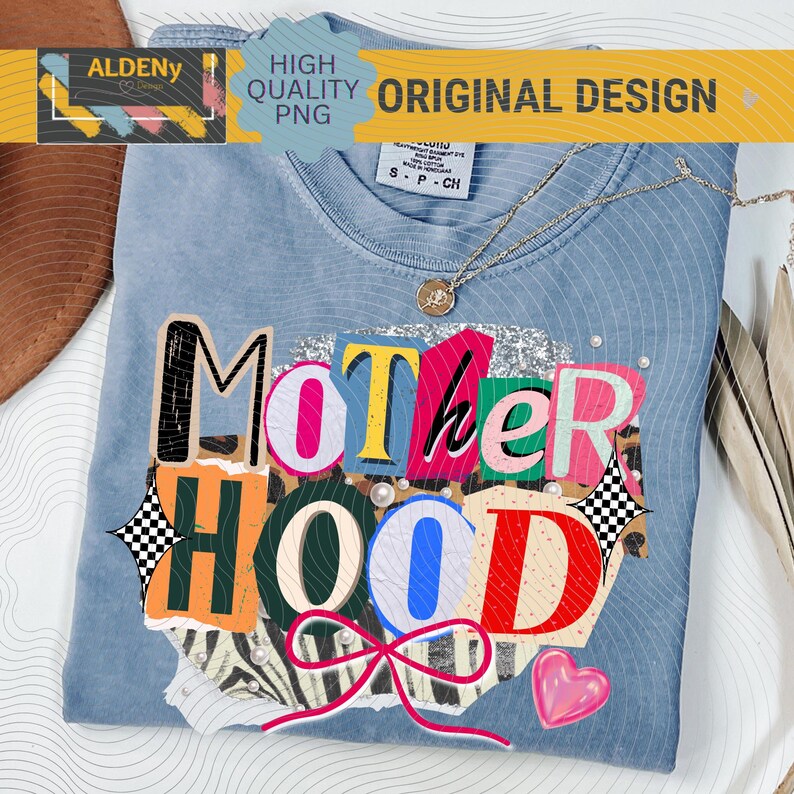 Preppy Ransom Letters Motherhood PNG, Magazine Cutouts Style Mama PNG ...