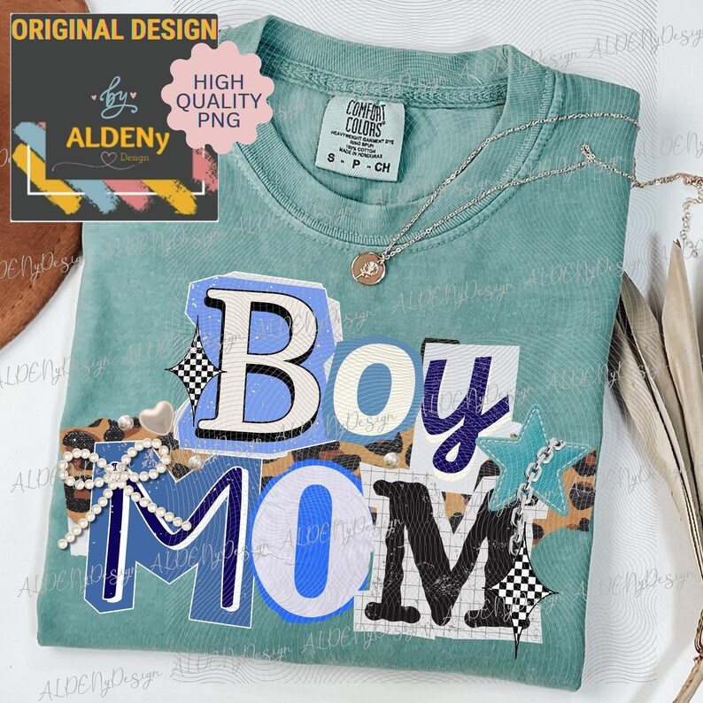 Preppy Ransom Letters Boy Mom PNG, Magazine Cutouts Style Boy Mama PNG,Mothers Day Sublimation Digital Design, New Mom Digital Download