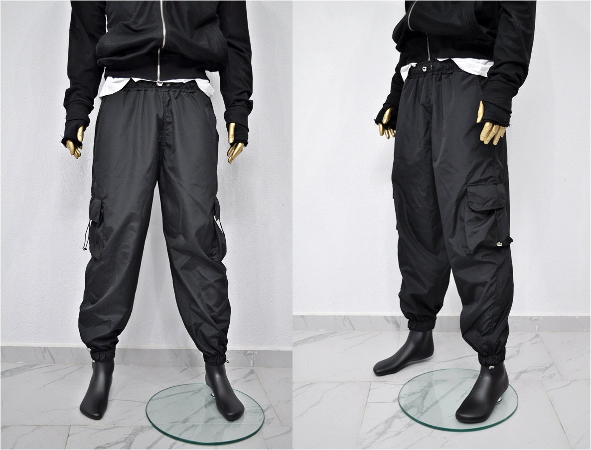 パンツ Baggy cargo trousers XS - 8XL Black Utility Loose Cargo Pants ,relaxed Side