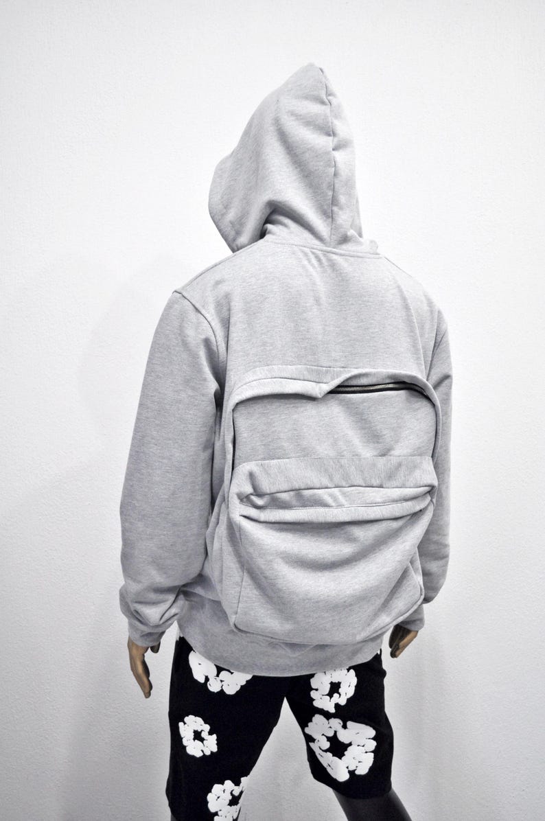 Limited '' BACK TO SCHOOL '' Collection / Unique Gray Hoodie With ...